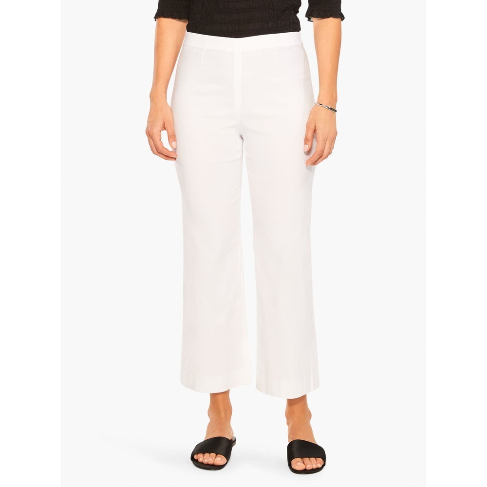 Nic + Zoe Polished Wonderstretch Wide Leg Crop Pants in White Pants Size 14